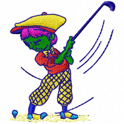 Golf Embroidery Design 5